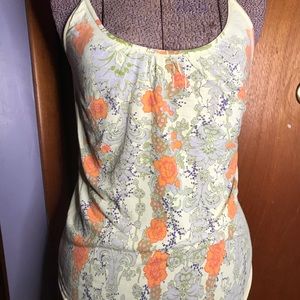 Yellow floral camisole